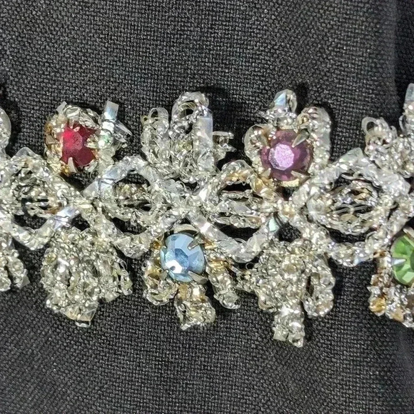 Maurice Antaya Sakowitz custom Women's Suit w Skirt elaborate bead trim - Picture 8 of 10